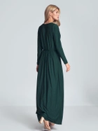 Sukienka trapezowa damska Figl M705 XL Zielona (5902194382403) - obraz 2