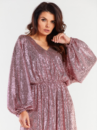 Сукня жіноча Awama A485 One Size Рожева (5902360565326) - зображення 7