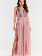 Сукня жіноча Awama A486 XL Рожева (5902360565449) - зображення 1