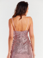Sukienka na ramiączkach damska Awama A487 XL Różowa (5902360565524) - obraz 7