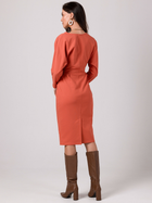 Sukienka ołówkowa damska z rozcięciem BeWear B271 L Czerwona (5905563718599) - obraz 2