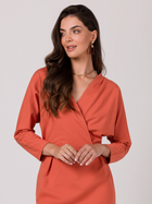Sukienka ołówkowa damska z rozcięciem BeWear B271 S Czerwona (5905563718575) - obraz 3