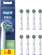 Насадки для электрической зубной щётки Oral-B Pro Cross Action, 8 шт белые (8006540847855)