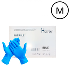 Перчатки нитриловые Hoffen Размер M 500 пар Синие (CM_66020) - изображение 2