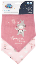 Zestaw śliniaków muślinowych Canpol Babies Bonjour Paris Pink 2 szt (5901691862784) - obraz 1