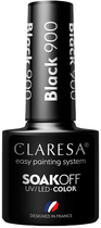 Lakier hybrydowy do paznokci Claresa Soak Off UV/LED Color 900 Black 5 g (5902846077442) - obraz 1