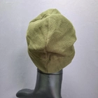 Зимняя шапка флисовая теплая тактическая 5.11 Tactical мужская женская Олива (5548) - изображение 4