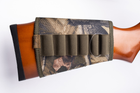 Патронташ на приклад на липучці "Преміум" тканина Клен 12 16 калібр 100 98114 Хаки - зображення 1