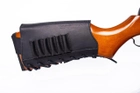 Патронташ на приклад на 6 нарізних патронів 7 62 калібр шкіра "Ретро" 100 910202/1 Черный - зображення 3