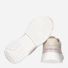 Підліткові кросівки для дівчинки Calvin Klein Jeans Low Cut Lace-Up Sneaker V3A9-80809-1461B027 37 Бежевий/Рожевий (8052578519677) - зображення 5