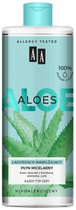 Płyn micelarny AA Aloes 100% Aloe Vera Extract łagodząco-nawilżający 400 ml (5900116069692) - obraz 1
