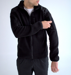 Куртка чоловіча тактична на застібці S чорна - изображение 4