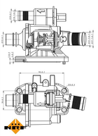 725058 NRF Термостат PSA 1.4D/1.6D/1.6DH 02.06-