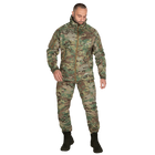 Костюм мужской демисезонный влаго-ветрозащитный SoftShell куртка и штаны Мультикам XXL Kali AI052 с капюшоном на молнии брюки с завышенным поясом - изображение 3