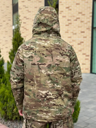 Мужская демисезонная куртка с капюшоном пуховик Мультикам XL Kali AI067 на молнии с липучками на манжетах защита от ветра и дождя теплосберегающая - изображение 5