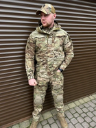 Комплект мужской куртка парка Tactical Series и штаны Yevhev G3 Мультикам M (Kali) AI045 с ветронепродуваемого и водонепроницаемого материала - изображение 1