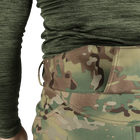 Мужские штаны демисезонные CM Stalker SoftShell 7088 Мультикам M Kali AI108 с защитой от влаги и ветра из с 6 карманами высоким поясом на двух кнопках - изображение 7
