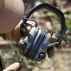 Активні навушники Earmor М31 + кріплення на шолом OPS Core чебурашка Оливковий (Kali) 900891 AI136 - зображення 10