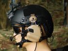 Активні навушники Earmor М32Н із кріпленням та гарнітурою під шолом Чорний (Kali) AI137 - зображення 5