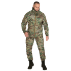Костюм мужской демисезонный SoftShell куртка и штаны Мультикам L Kali AI048 влаго-ветрозащитный из полиэстра с капюшоном повседневный полевой - изображение 3