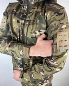 Военная мужская куртка Accord Soft-shell на флисе Мультикам XXL (Kali) AI016 - изображение 3