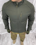 Куртка чоловіча демісезонна Combat soft-shell на флісі Оливковий M Kali AI008 з зовнішним вітронепродувним і водонепроникним зносостійким шаром - зображення 1