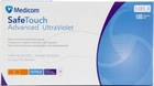 Перчатки смотровые нитриловые нестерильные, текстурированные Medicom SafeTouch Advanced Violet неопудренные 3.4 г фиолетовые 50 пар № XS (1183/XS) - изображение 1