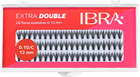 Kępki rzęs Ibra Extra Double Knot - Free sztuczne C 0.10 - 12 mm (5907518390690)