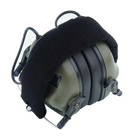 Активные наушники Earmor М31 + крепление на шлем OPS Core чебурашка Оливковый (Kali) 900891 - изображение 8