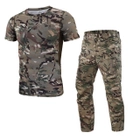 Костюм тактичний розмір XL Esty футболка та штани мультикам - зображення 1