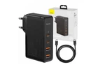 Зарядное устройство Baseus сетевое GaN2 Pro Q.C 2C + Charger Type-C Cable 100W Black (YM1522)