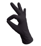 Чорні нітрилові рукавички розмір S 100 штук упаковка - зображення 1