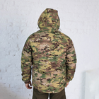 Куртка зимова Мультикам софтшелл з підкладкою Omni-Heat, чоловіча утеплена камуфляжна куртка 56 - зображення 12