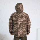 Куртка зимняя Пиксель софтшелл с подкладкой Omni-Heat, мужская утепленная камуфляжная куртка 52 - изображение 4