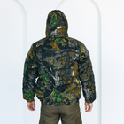 Бушлат зимний камуфляжный Дуб зеленый на флисе и синтепоне, мужская зимняя куртка на резинке 56 - изображение 5