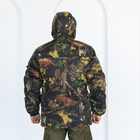 Бушлат зимовий Гірка камуфляж темний Клен, чоловіча зимова куртка на синтепоні та флісі з капюшоном 48 - зображення 4