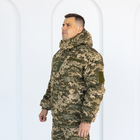 Бушлат камуфляжный зимний Пиксель на флисе и синтепоне, мужская зимняя куртка на резинке 52 - изображение 3