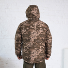 Куртка зимова Піксель софтшелл з підкладкою Omni-Heat, чоловіча утеплена камуфляжна куртка 54 - зображення 12