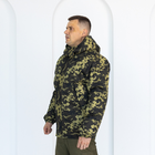 Бушлат зимний темный Пиксель с капюшоном, мужская зимняя камуфляжная куртка на резинке 54 - изображение 4