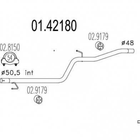 Труба глушителя MTS 0142180 Fiat Doblo XRIPARCATAL