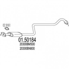 Глушник середній MTS 0150184 Nissan Almera 20300BM500, 20300BN800