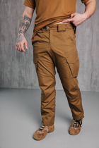 Чоловічі міцні штани «Kayman» койот із посиленими зонами та накладними кишенями Rip-stop 30-32 - зображення 3