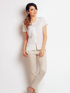 Bluzka damska z krótkim rękawem Awama A138 XL Ecru (5902360515109) - obraz 4