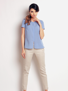 Блузка жіноча Awama A138 L Світло-синя (5902360515130) - зображення 4