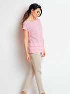 Bluzka damska z krótkim rękawem Awama A143 M Różowa (5902360515765) - obraz 4