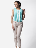 Bluzka damska z krótkim rękawem Awama A24 XL Mięta/Ecru (5902360500556) - obraz 4
