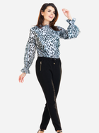 Bluzka damska z krótkim rękawem Awama A259 M Czarno-biała (5902360535534) - obraz 4