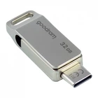 USB флеш накопичувач Goodram 32GB ODA3 Silver USB 3.0/Type-C (ODA3-0320S0R11) (170982)