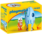 Набір фігурок Playmobil 1.2.3 Astronaut with Rocket (4008789701862) - зображення 1