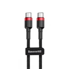 Кабель Baseus Cafule Type-C to Type-C PD 2.0 60W (1m) red/black